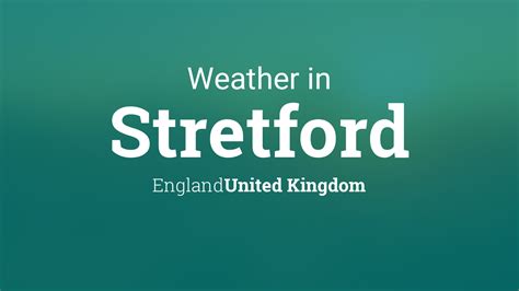 Weather Today for Stretford, Trafford, United Kingdom.